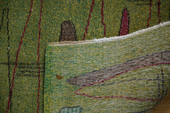 5x8.5 Vintage Deco Oushak Carpet // ONH Item ee001637 Image 7