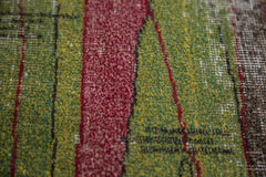 5x8.5 Vintage Deco Oushak Carpet // ONH Item ee001637 Image 8