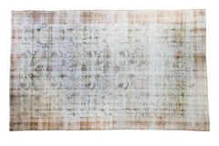 6x10 Distressed Oushak Carpet // ONH Item ee001654