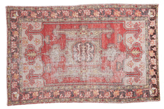 5x8 Distressed Oushak Carpet // ONH Item ee001782