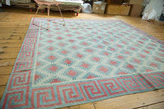  Vintage Dhurrie Square Carpet / Item ee002323 image 2