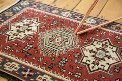 2x2.5 Vintage Persian Style Square Rug Mat // ONH Item ee002336 Image 2
