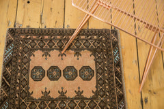 2x2 Vintage Afghan Square Rug Mat // ONH Item ee002340 Image 1