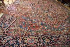 9.5x13.5 Vintage Distressed Heriz Carpet // ONH Item ee002388 Image 2
