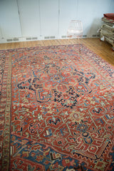 9.5x13.5 Vintage Distressed Heriz Carpet // ONH Item ee002388 Image 3