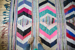 5x9 Vintage Rag Rug Carpet // ONH Item ee002493 Image 4