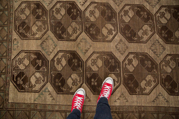 7x10 Vintage Distressed Ersari Carpet // ONH Item ee003685 Image 1