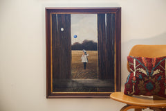 Thomas Kerry Painting of Girl with Balloon // ONH Item 1199 Image 2