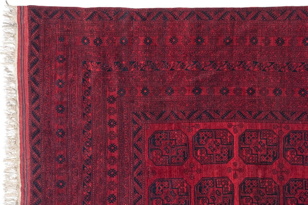 15x15 Vintage Afghani Ersari Design Square Carpet // ONH Item mc001257 Image 1