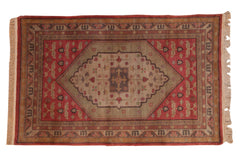 5x8 Vintage Tea Washed Chinese Khotan Design Carpet // ONH Item mc001367