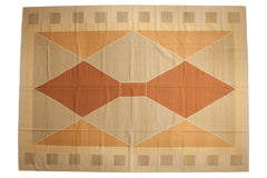 10x14 Vintage Contemporary Kilim Carpet // ONH Item mc001383