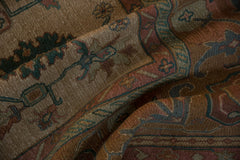 9x11.5 Vintage Tea Washed Indian Sultanabad Soumac Design Carpet // ONH Item mc002058 Image 11