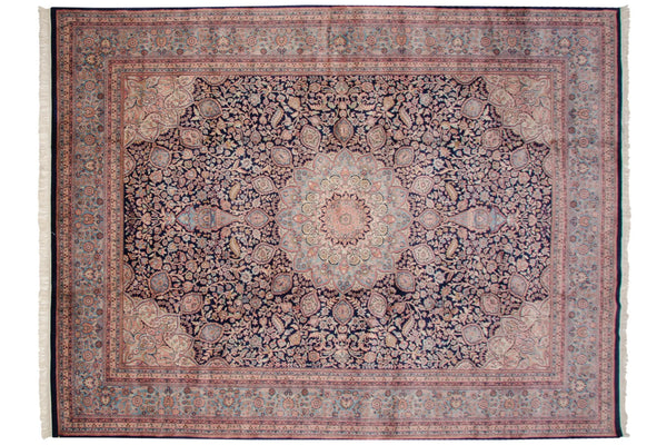 9x12 Vintage Indian Ardebil Design Carpet // ONH Item mc002223 Image 1
