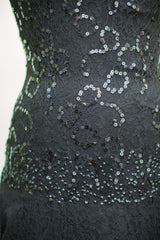 Vintage 50s Sequin and Lace Evening Gown // ONH Item 1689 Image 11