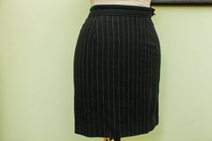 Vintage 80s Pinstripe Gaultier Suit Skirt // ONH Item 1692 Image 2