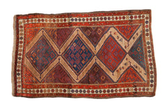 4x6.5 Antique Fine Hamadan Rug