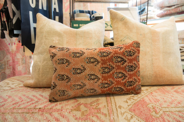 Vintage Rug Fragment Pillow // ONH Item 10286 Image 3