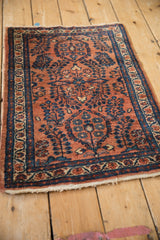 2x2.5 Vintage Fine Lilihan Square Rug Mat