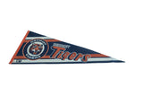 The classic graphics and colors on a vintage Detroit Tigers felt pennant.
