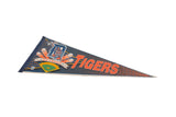 Angled perspective of the vintage Detroit Tigers felt flag pennant.
