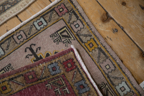 Vintage Distressed Oushak Square Rug Mat // ONH Item: 11704, Image 3