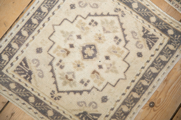 Vintage Distressed Oushak Square Rug Mat // ONH Item: 11734, Image 1