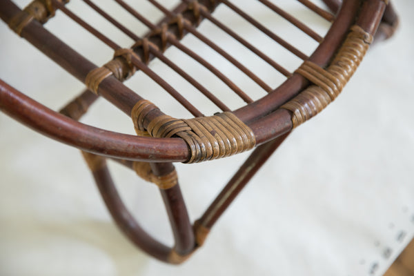 Vintage Mid Century Rattan Kid's Chair // ONH Item 11987 Image 2
