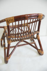 Vintage Mid Century Rattan Kid's Chair // ONH Item 11987 Image 6