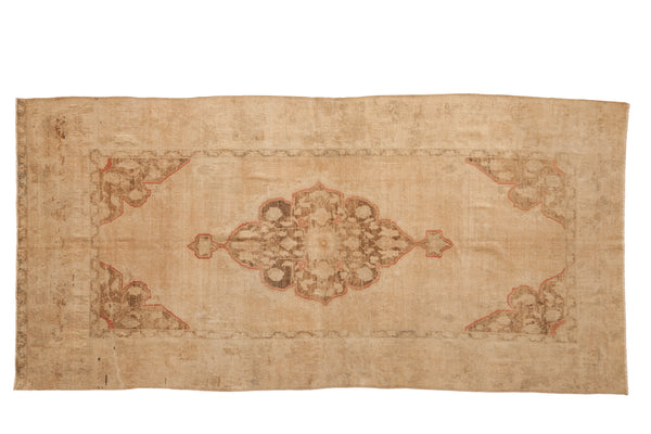 Vintage Distressed Oushak Rug Runner // ONH Item: 12060