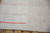 Machine seam detail connecting handwoven hemp panels of a vintage Turkish kilim.