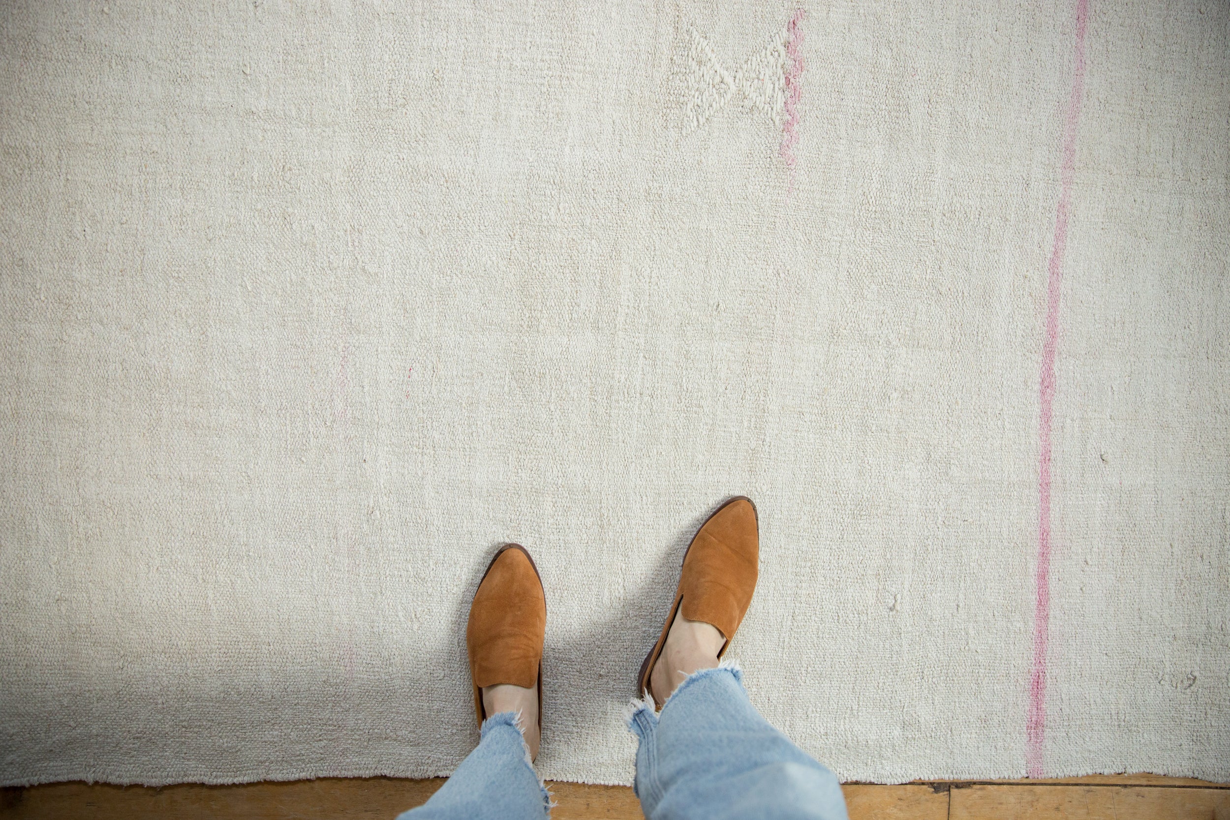 Vintage Hemp Kilim Carpet // ONH Item: 12130, Image 1
