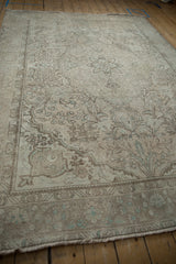 6.5x9.5 Vintage Distressed Turkish Tabriz Design Carpet