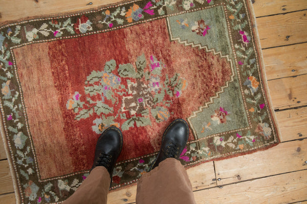 Vintage Distressed Oushak Rug // ONH Item: 12418, Image 1