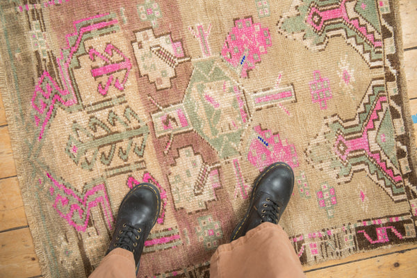 Vintage Distressed Kars Square Rug // ONH Item: 12420, Image 1
