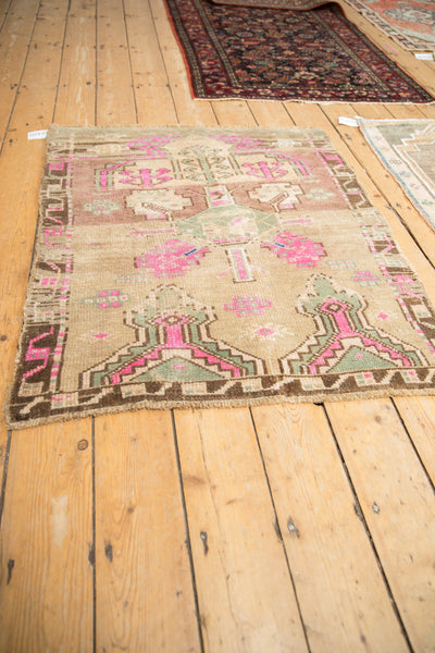 Vintage Distressed Kars Square Rug // ONH Item: 12420, Image 3