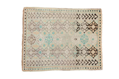 2x3 Vintage Distressed Oushak Rug Mat