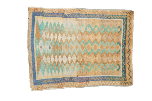 Vintage Distressed Oushak Rug // ONH Item: 12438