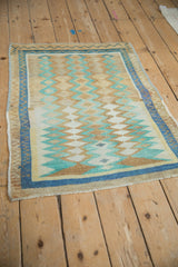 2.5x3.5 Vintage Distressed Oushak Rug