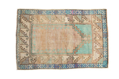 2.5x3.5 Vintage Distressed Oushak Rug