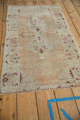 2.5x4 Vintage Distressed Oushak Rug