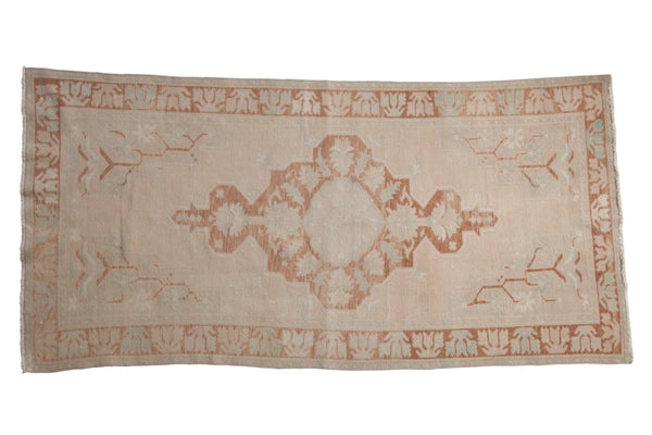 Vintage Distressed Oushak Rug Runner // ONH Item: 12487