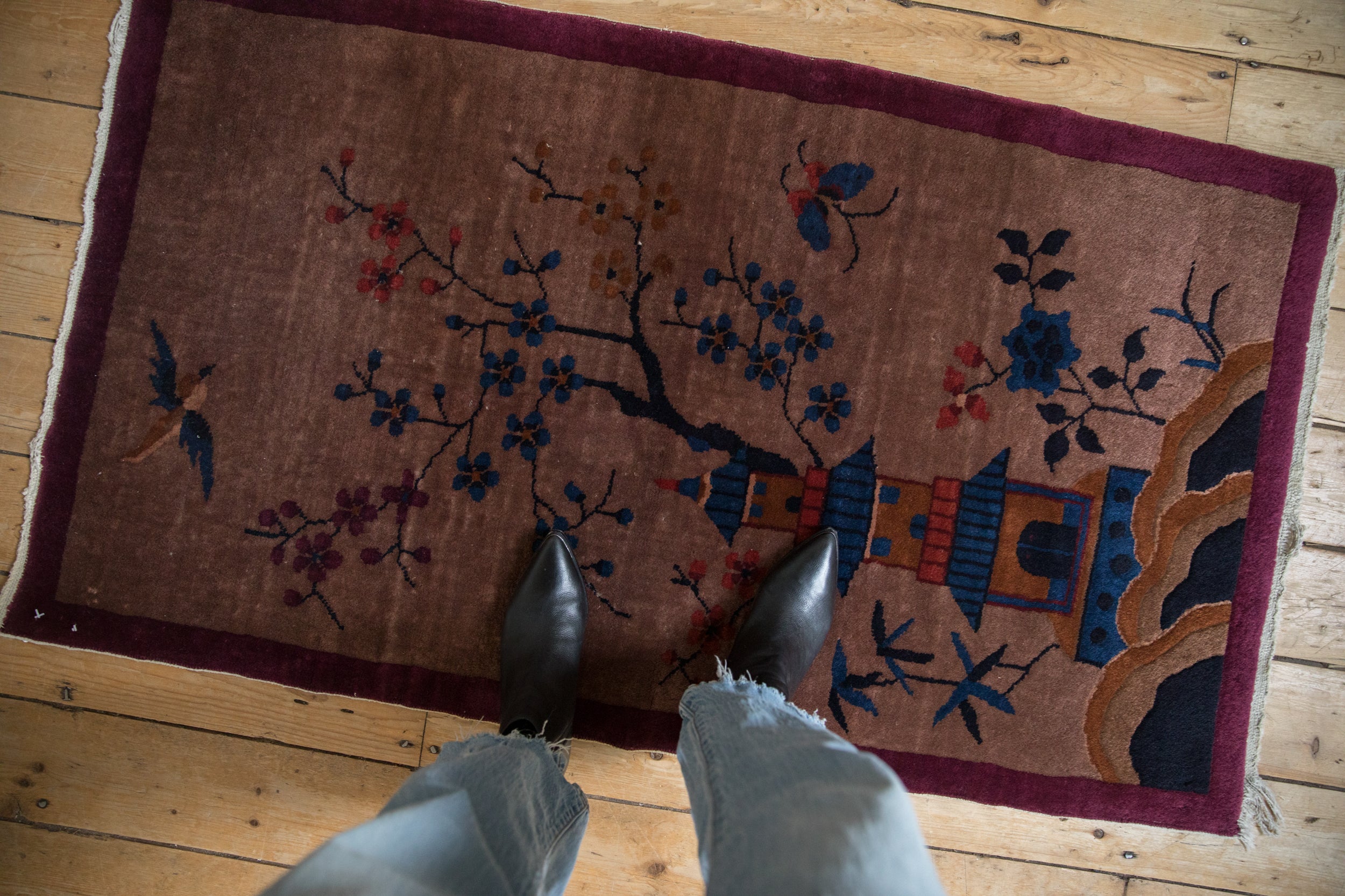 2.5x4.5 Vintage Art Deco Rug // ONH Item 12525, Image 1