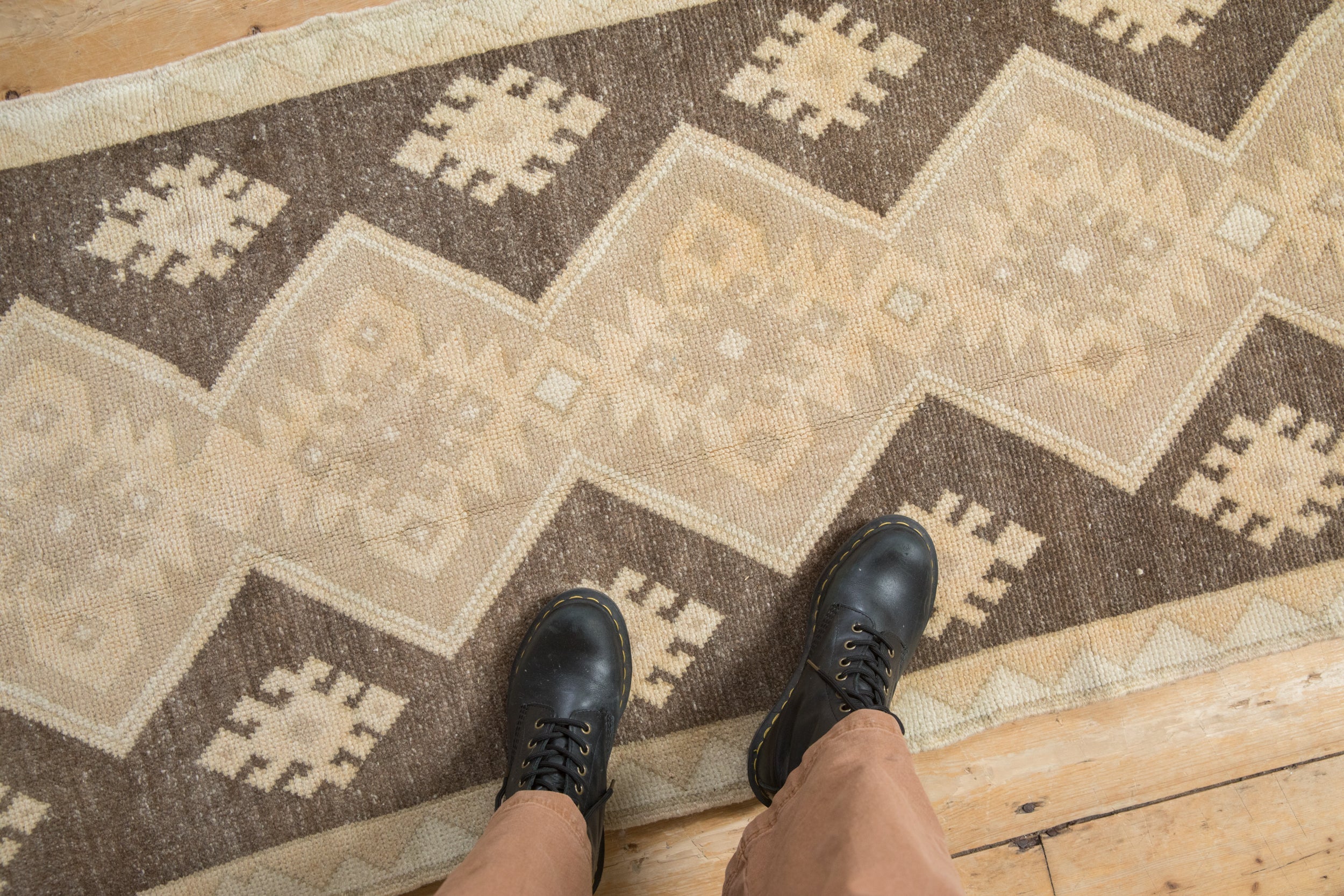 Vintage Distressed Oushak Rug Runner // ONH Item: 12527, Image 1