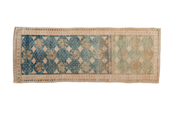 Vintage Distressed Oushak Rug Mat Runner // ONH Item: 12528