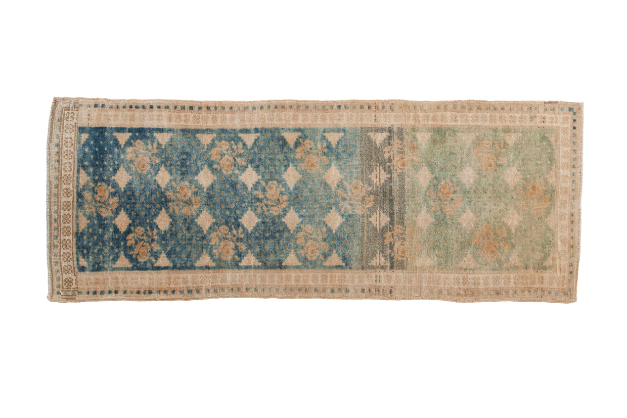 1.5x4.5 Vintage Distressed Oushak Rug Mat Runner