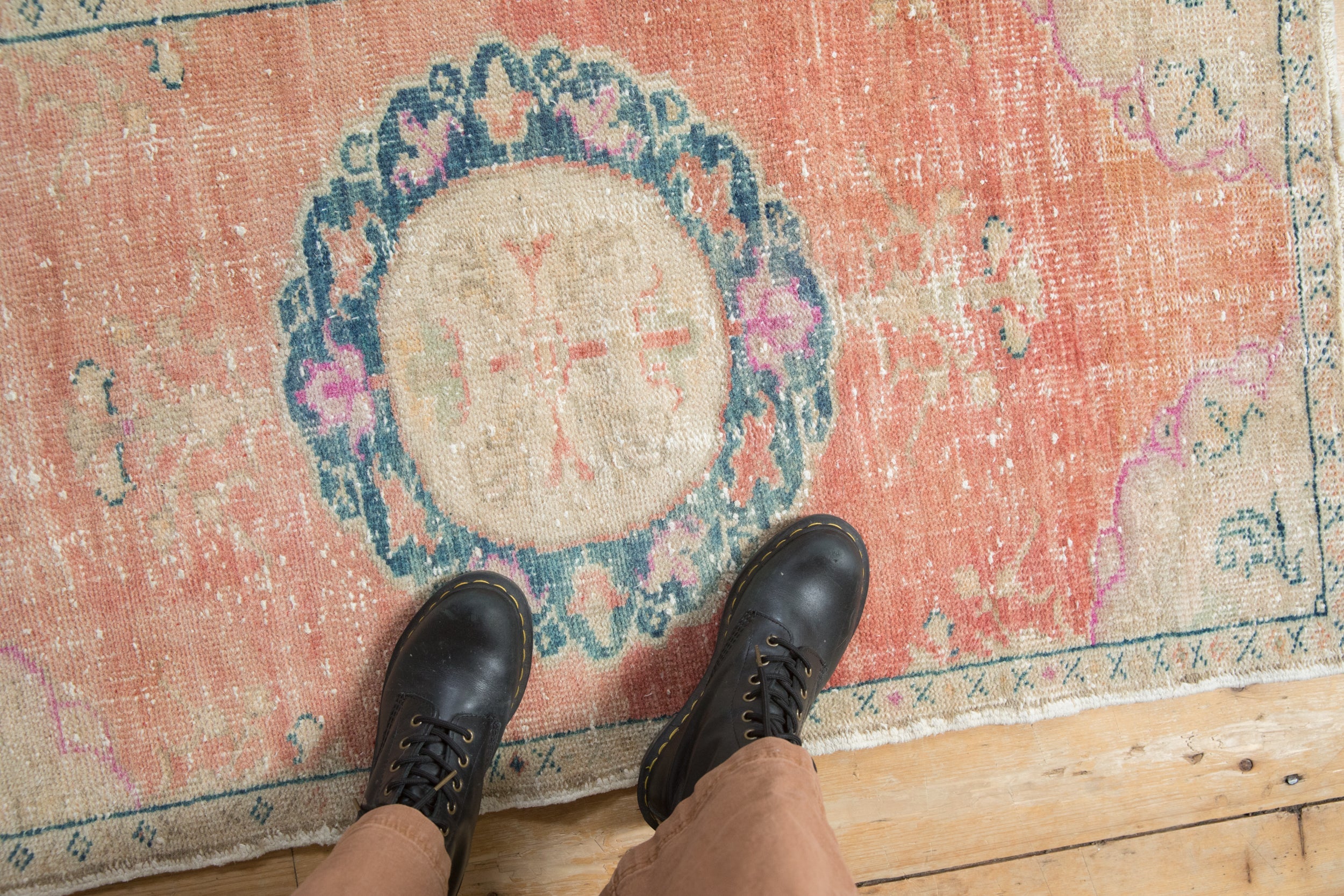 Vintage Distressed Oushak Rug // ONH Item: 12529, Image 1