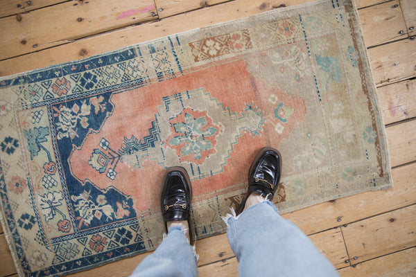 Vintage Distressed Oushak Rug Runner // ONH Item: 12540, Image 1