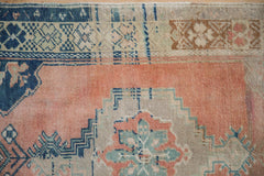 2x4.5 Vintage Distressed Oushak Rug Runner