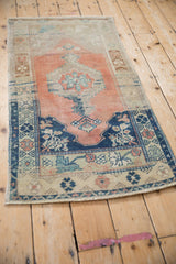 2x4.5 Vintage Distressed Oushak Rug Runner