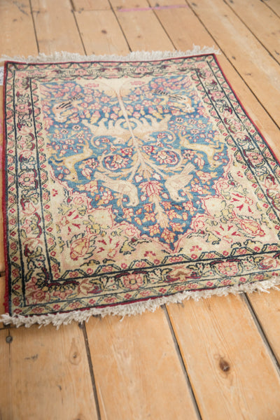 Antique Fine Kerman Rug Mat // ONH Item: 12548, Image 3